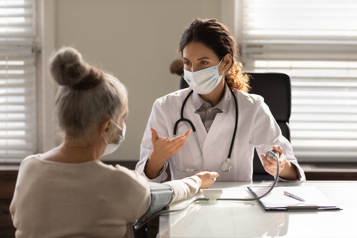Nurse providing patient care with professionalism and compassion.