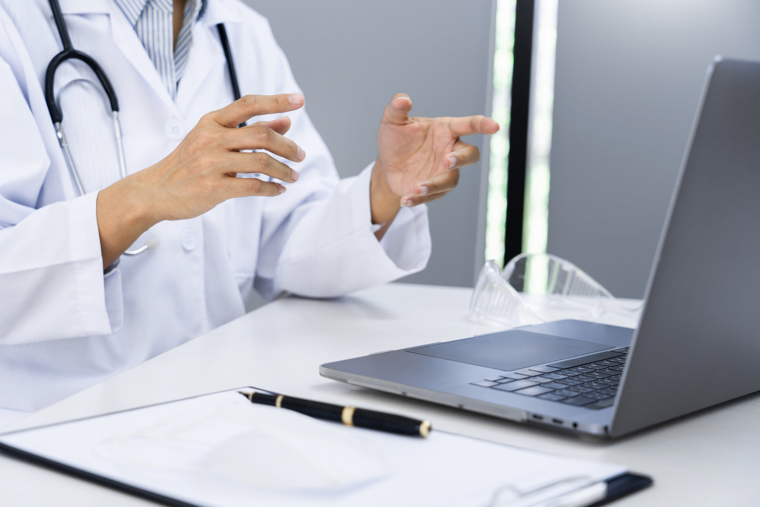 Virtual care consultation for remote medical support and healthcare services.