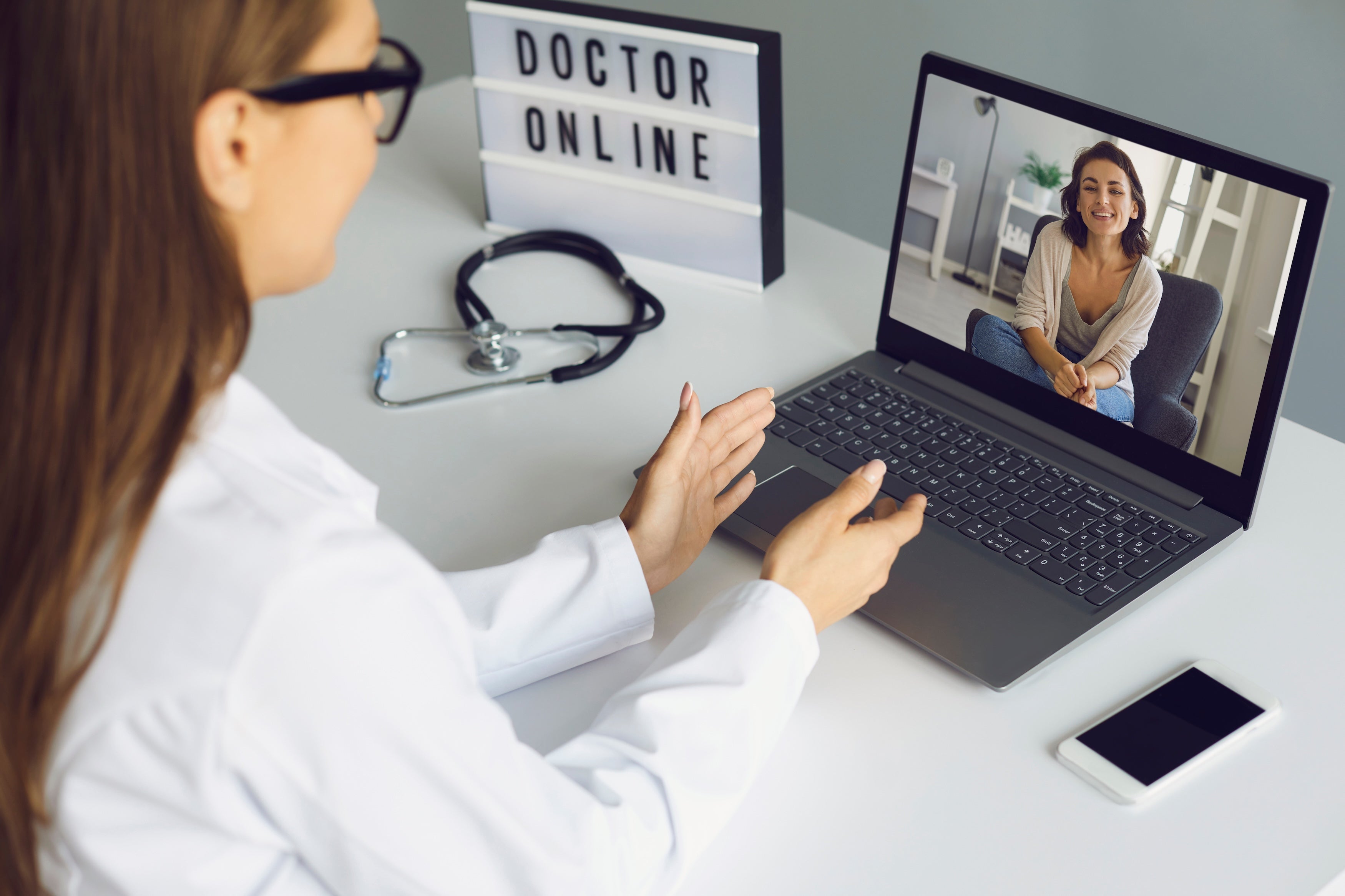 Virtual care consultation for remote medical support and healthcare services.