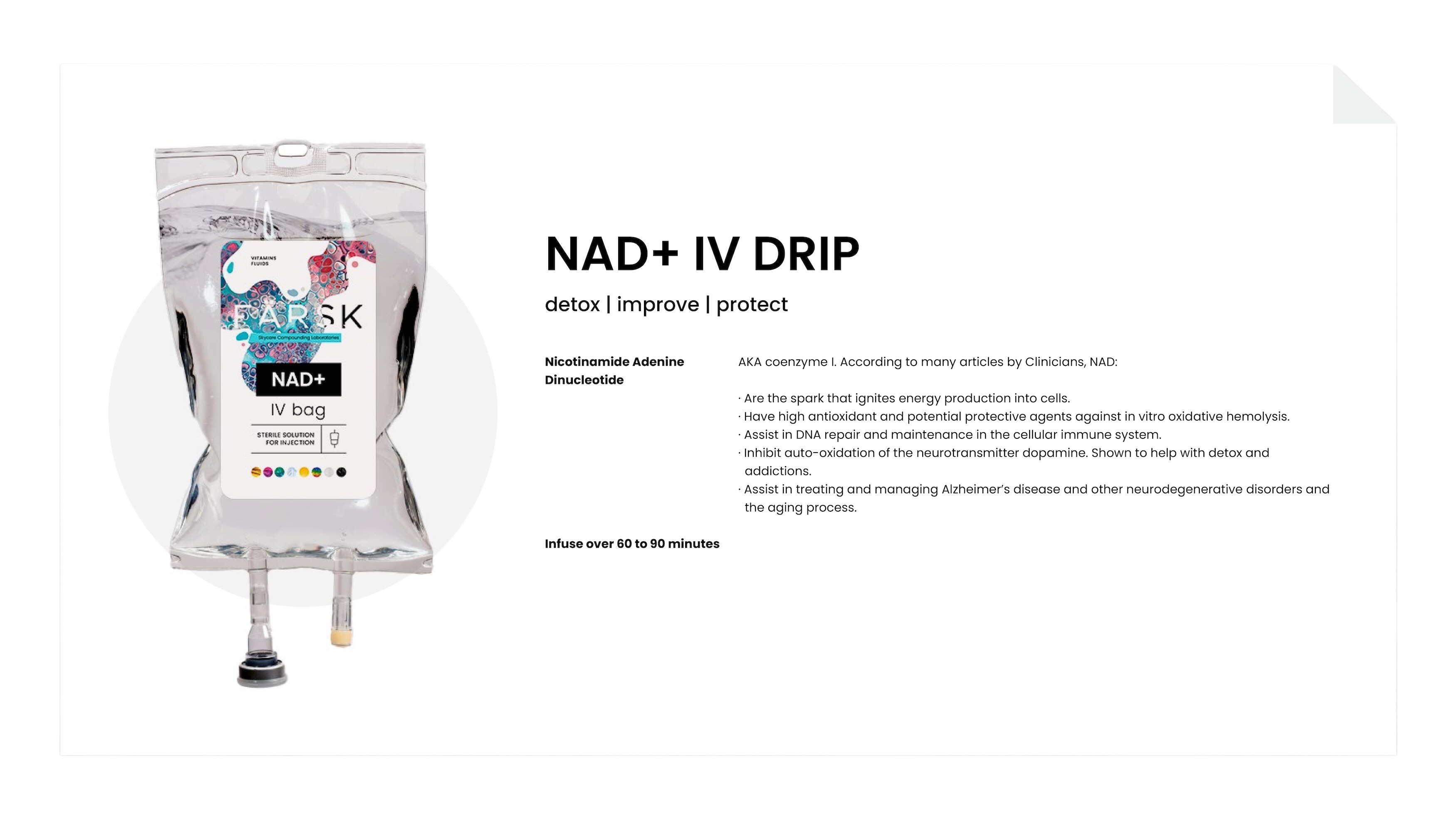 IV drip therapy for hydration and medical treatment.